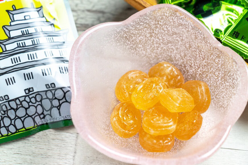 DF228【長崎限定】島原城の梅を使った「梅ドロップス」 3袋 [ あめ 飴 梅 うめ ウメ 限定 サクマドロップス コラボ 3袋 長崎県 島原市 ] 