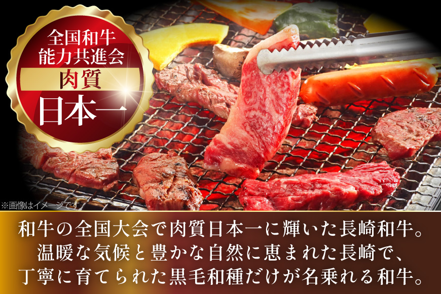 AJ561 【12回定期便】長崎和牛 バラ 霜降り 焼肉用 約500g [ 肉 牛肉 和牛 高級 おいしい ステーキ肉 まるしん商会 黒牛 長崎県 島原市 ]