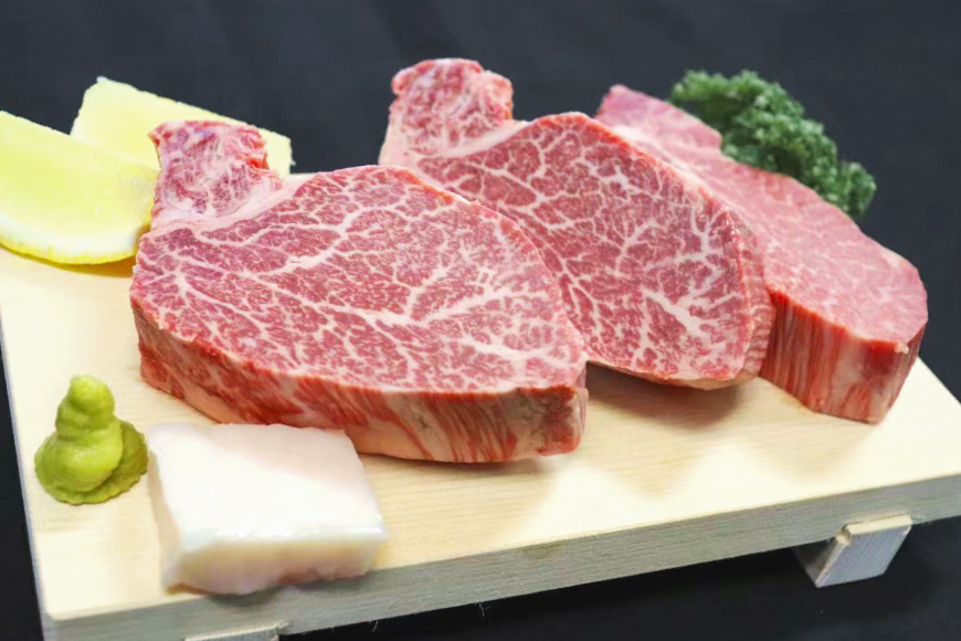 AJ539 【6回定期便】長崎和牛 ヒレ ステーキ 約450g (150g×3枚) [ 肉 牛肉 和牛 高級 おいしい ステーキ肉 まるしん商会 黒牛 長崎県 島原市 ]