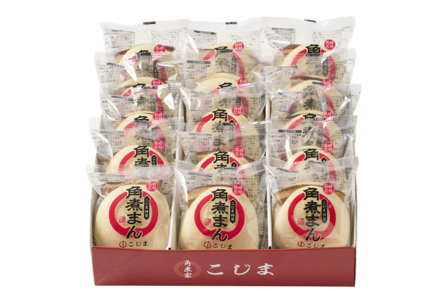 AJ598 角煮家こじま 【12回定期便】 皮付三枚肉 角煮まん 15個入り [ 角煮まん 長崎 こじま 長崎名物 角煮まんじゅう 角煮 まんじゅう 手軽 簡単 簡単調理 冷凍 角煮家こじま 長崎県 島原市 ]