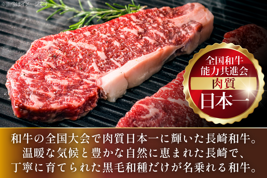 AJ533 【6回定期便】長崎和牛 サーロイン ステーキ 約600g (200g×3枚) [ 肉 牛肉 和牛 高級 ロイン おいしい ステーキ肉 まるしん商会 黒牛 長崎県 島原市 ]