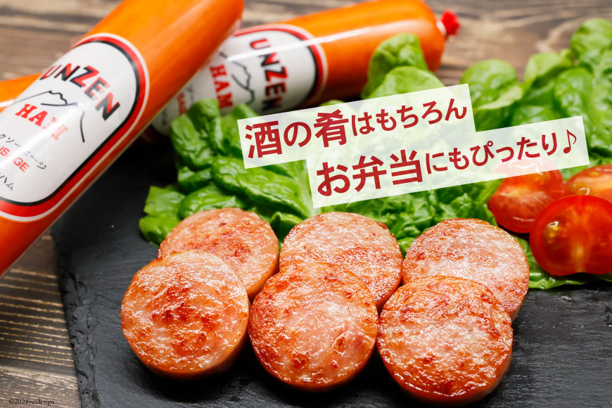 ED191 雲仙ハム ソーセージ小 300g×3本【絶品 人気 ウインナー ソーセージ おつまみ ギフト 肉 お弁当 おかず 小分け 便利 国産 豚肉 BBQ お歳暮 お中元 長崎県 島原市】