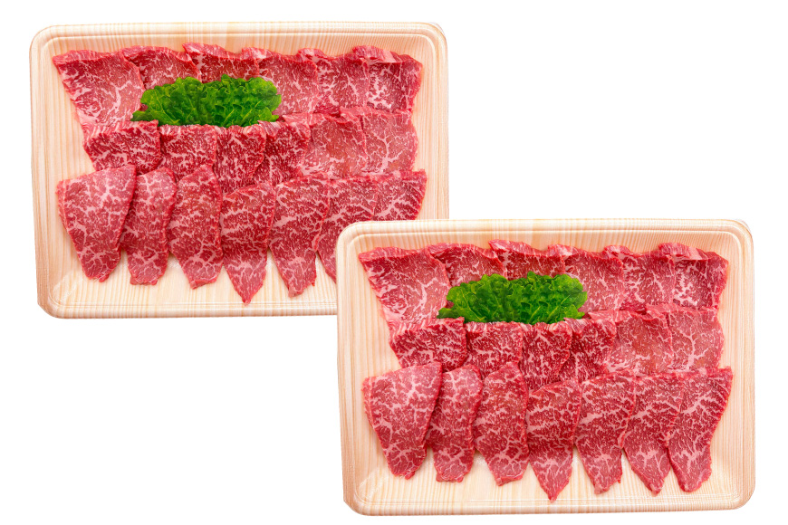 AJ570 【12回定期便】長崎和牛 もも 焼肉用 約1kg (500g×2P) [ 肉 牛肉 和牛 高級 おいしい ステーキ肉 まるしん商会 黒牛 長崎県 島原市 ]