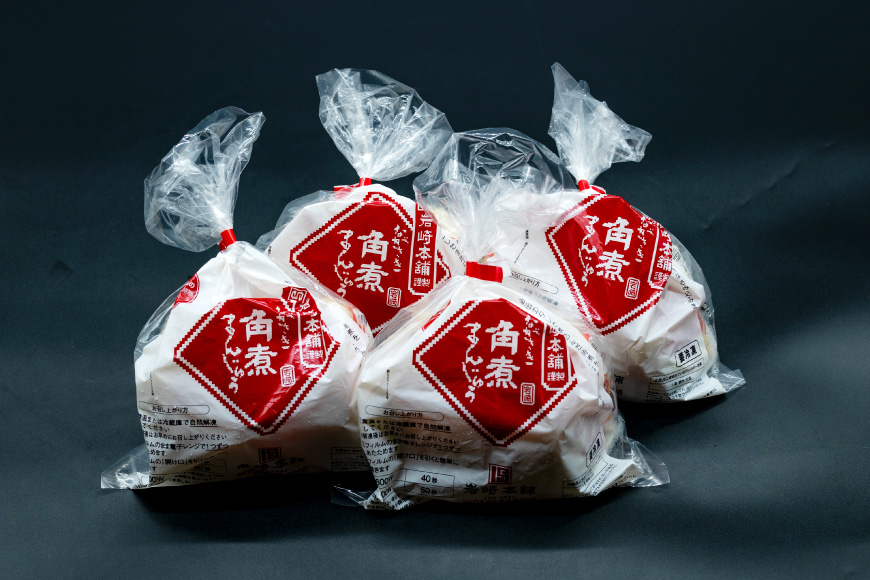 BJ017 岩崎本舗 【12回定期便】長崎角煮まんじゅう 12個入 (袋) [長崎県 島原市]