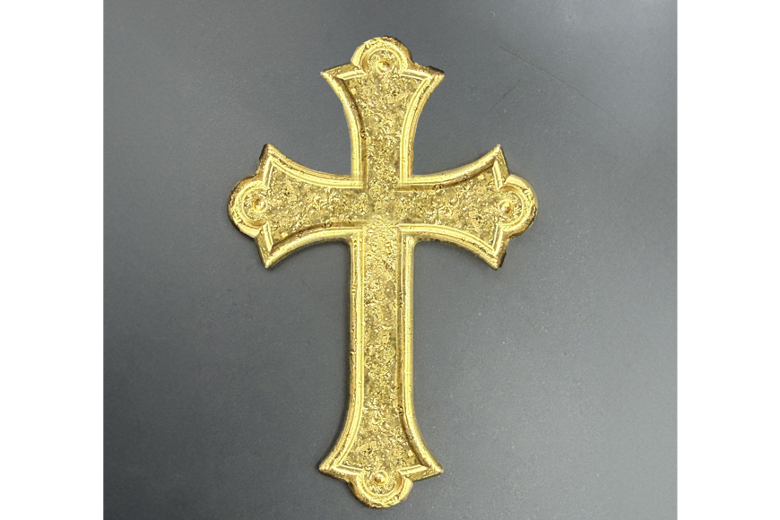 DJ254 K24 純金 十字架 37g 島原キリシタンモデル 記念オブジェ [ 金 24金 24K ゴールド gold 貴金属 インゴット 記念品 チャーム 投資 資産 長崎県 島原市 ]