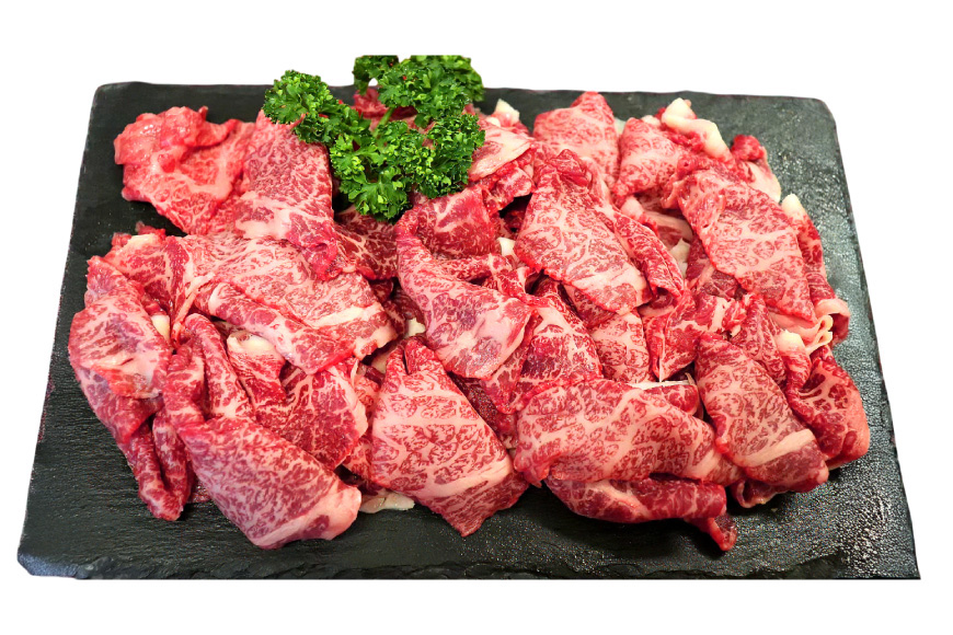 AJ579 【12回定期便】長崎和牛 切り落とし (もも・バラ) 約1kg (500g×2P) [ 肉 牛肉 和牛 高級 おいしい ステーキ肉 まるしん商会 黒牛 長崎県 島原市 ]