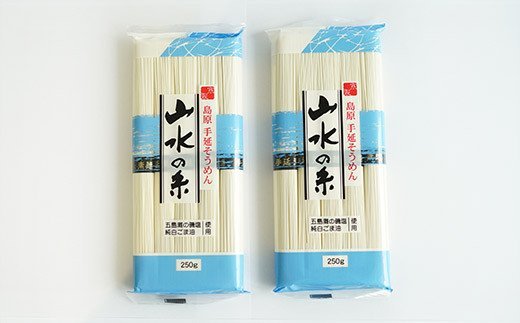 CE054 寒製　島原手延そうめん 山水の糸　2袋（5束×2）