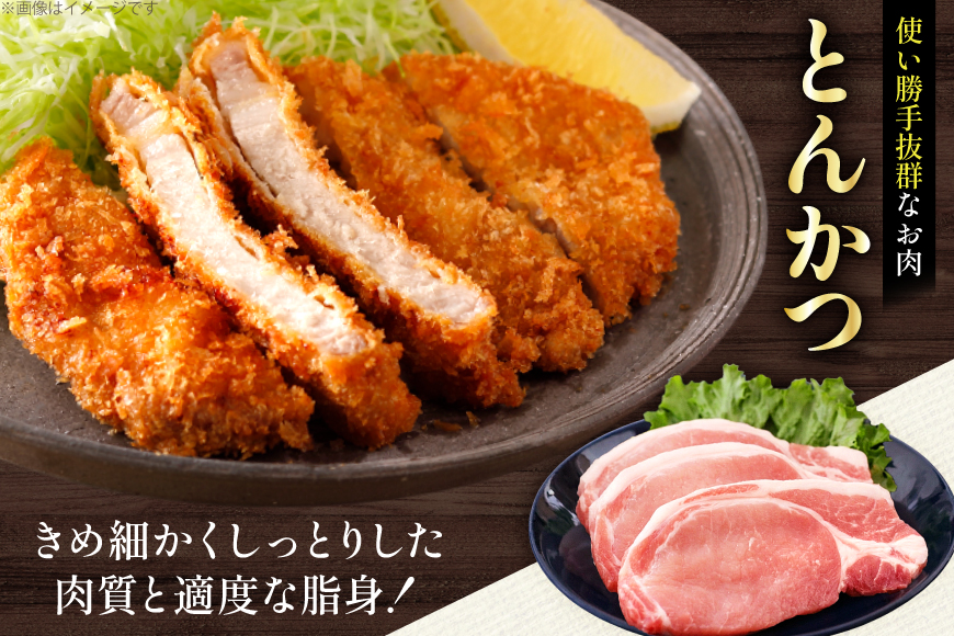 AK033 豚ロース とんかつ用 500g 3パック 計1.5kg [ 豚肉 ロース 小分け 肉 お肉 BBQ バーベキュー 焼肉 アウトドア スターゼン 長崎県 島原市 ]