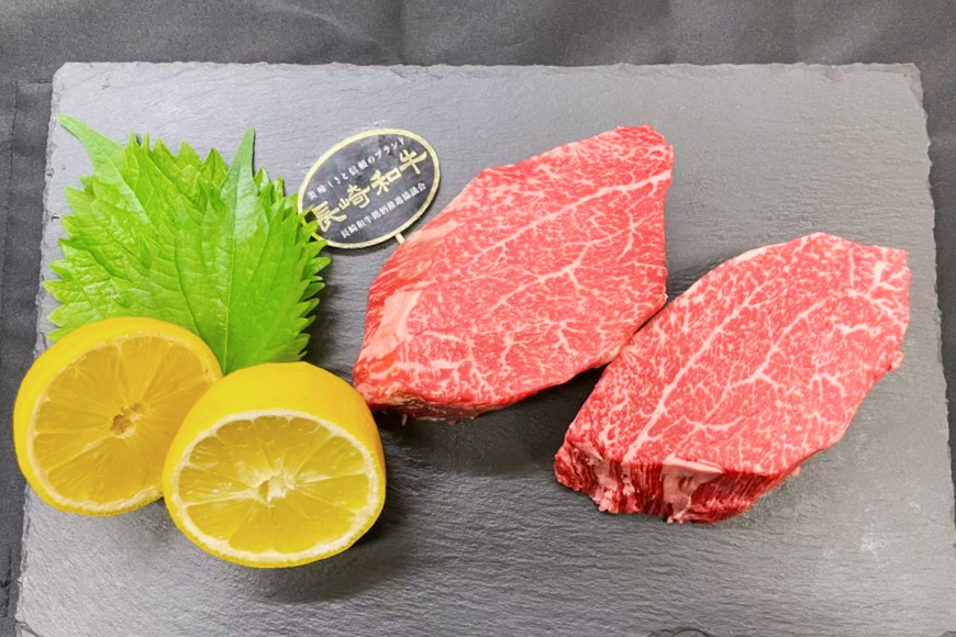 AJ536 【6回定期便】長崎和牛 ヒレ ステーキ 約300g (150g×2枚) [ 肉 牛肉 和牛 高級 おいしい ステーキ肉 まるしん商会 黒牛 長崎県 島原市 ]