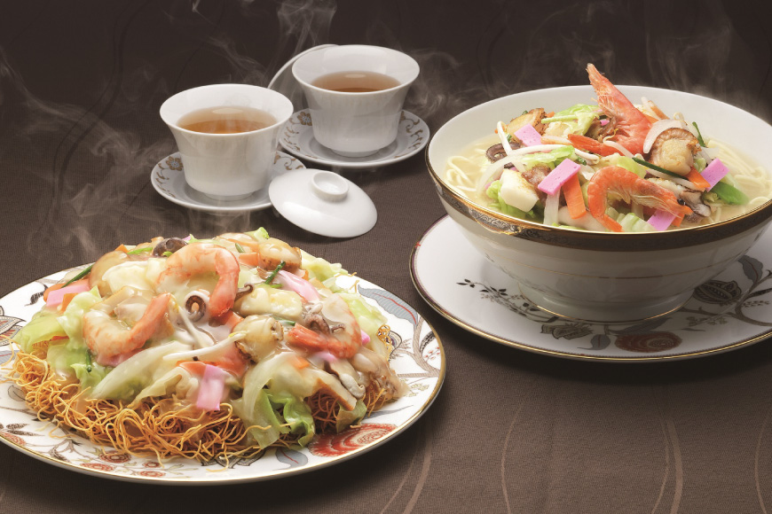 AI405 みろくや 長崎ちゃんぽん・皿うどん 各5人前 計10人前 [C-30 ちゃんぽん チャンポン 皿うどん 麺 スープ セット 詰め合わせ 太麺 みろく屋 老舗 本場 長崎県 島原市 ]