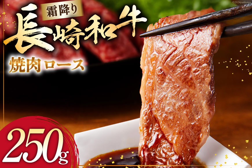 AI275 長崎和牛 焼肉 ロース 250g [ 肉 和牛 牛肉 焼肉ロース 焼き肉 Giverichホールディングス 長崎県 島原市 ]