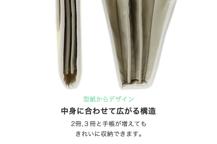AI321 マルチケース（ジャバラタイプ）ひまわり Lサイズ 1個 [ 母子手帳ケース 2人用 3人用 かわいい 花 おしゃれ 軽量 Pouche ポーチェ 長崎県 島原市 ]