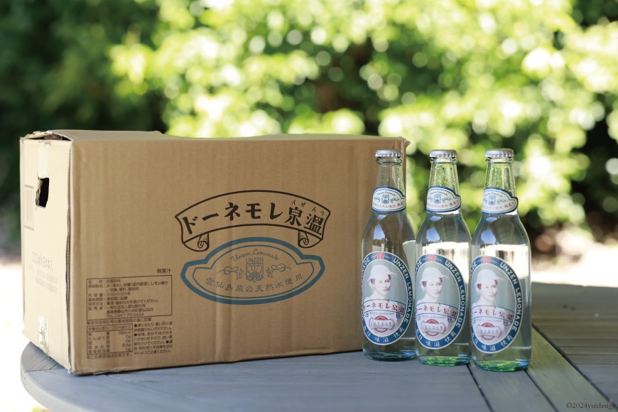 AI173 島原湧水99％使用！温泉（うんぜん） レモネード 330ml×24本 [ 島原 湧水 水 炭酸 サイダー レモン 温泉 ジュース ラムネ レトロ かわいい 山崎本店酒造場 長崎県 島原市 ]