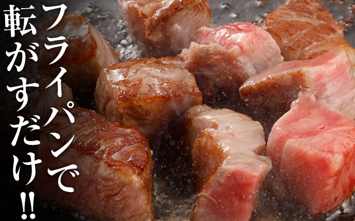 【ナイフ不要。3分で完成する贅沢！】長崎和牛 サーロインサイコロステーキ 400g / サーロイン さーろいん サーロインステーキ ステーキ ステーキ肉 サイコロステーキ 国産 和牛 牛 a5 牛肉 / 諫早市 / 野中精肉店 [AHCW148]