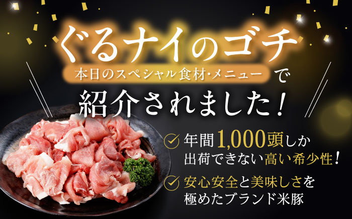 ＜特Aのブランド米で育てた＞諫美豚 切り落とし 2.1kg / 諫美豚 豚肉 切り落とし 肉 ウデ モモ / 諫早市 / 株式会社土井農場 [AHAD063]