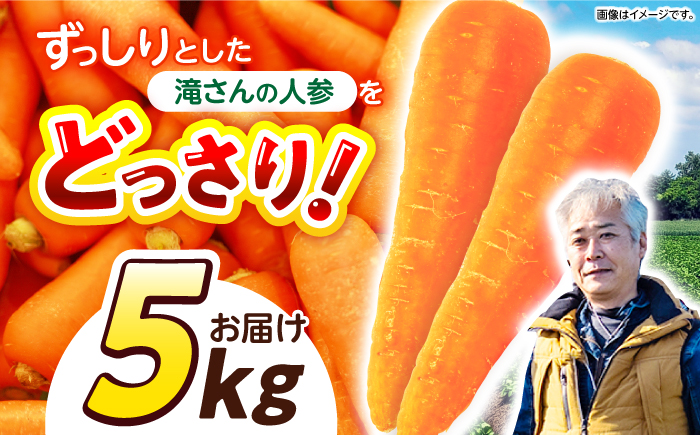 滝さんの人参 5kg / にんじん ニンジン 人参 carrot やさい 野菜 にんじんジュース 人参ジュース ニンジンジュース キャロット キャロットジュース / 諫早市 / 滝商店株式会社 [AHCU007]