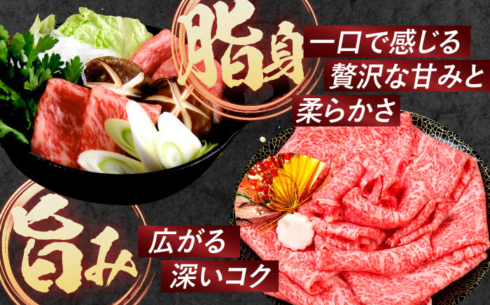 【2回定期便】肩ロース すき焼き しゃぶしゃぶ 800g / 長崎和牛 牛肉 和牛 牛 肩ロース ロース / 諫早市 / 焼肉おがわ [AHCD039]