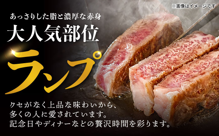 「11/30までの申込で年内にお届け！」ランプ ステーキ 300g（150g×2枚） / ステーキ 長崎和牛 A4〜A5ランク 希少部位 / 諫早市 / 野中精肉店 [AHCW002]