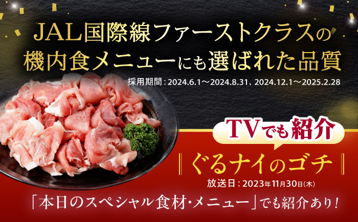【12回定期便】＜特Aのブランド米で育てた＞諫美豚切り落とし 2.1kg / 諫美豚 豚肉 切り落とし 肉 豚 お肉 国産 人気 スライス / 諫早市 / 株式会社土井農場 [AHAD022]