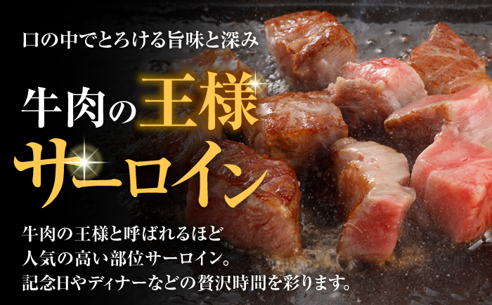 【ナイフ不要。3分で完成する贅沢！】長崎和牛 サーロインサイコロステーキ 400g / サーロイン さーろいん サーロインステーキ ステーキ ステーキ肉 サイコロステーキ 国産 和牛 牛 a5 牛肉 / 諫早市 / 野中精肉店 [AHCW148]