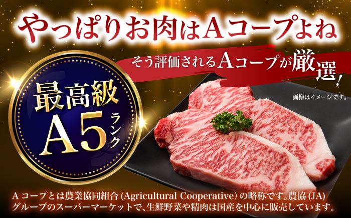 長崎和牛サーロインステーキ用(約220g×2枚) / ステーキ サーロインステーキ サーロイン 牛肉 長崎和牛 / 諫早市 / 長崎県央農業協同組合　Aコープ本部   [AHAA004]