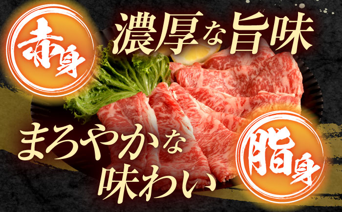 【6回定期便】長崎和牛 ローススライス 600g / 牛肉 ぎゅうにく 肉 和牛 国産牛 すき焼き しゃぶしゃぶ?/ 諫早市 / 西日本フード株式会社 [AHAV041]