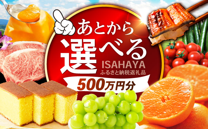 【あとから選べる】諫早市 ふるさと納税返礼品 500万円分 / あとから寄附 あとからギフト 選べる寄附 500万円 5000000円 / 諫早市 [AHDC039]