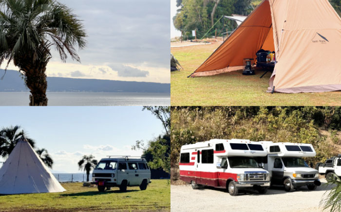 キャンプ場利用券5,000円分 KARACO CAMP VILLAGE / キャンプ アウトドア 長崎 海辺 オートキャンプ お風呂 キャンプ場 利用券 テント 遊び 家族 ファミリー デイキャンプ 宿泊 旅行 体験 / 諫早市 / シンテック [AHFO002]