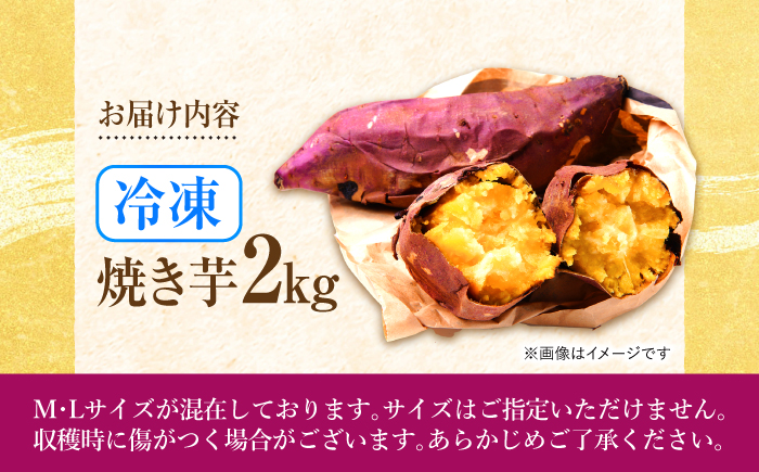 【2月中旬以降順次発送】冷凍焼き芋　２kg　/　焼き芋　いも　イモ　芋　冷凍　/　諫早市　/　一般財団法人　諫早市小長井振興公社 [AHDK002]