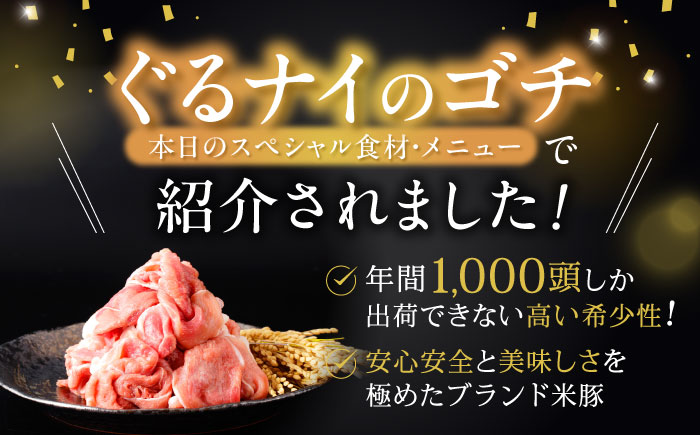 諫美豚プレミアム100 ウデ肉 切り落とし 1.8kg（300g×6P）/ 豚肉 ぶたにく ウデ うで ウデ肉 うで肉 切り落とし 切り落し 切りおとし 小分け / 諫早市 / 株式会社土井農場 [AHAD082]