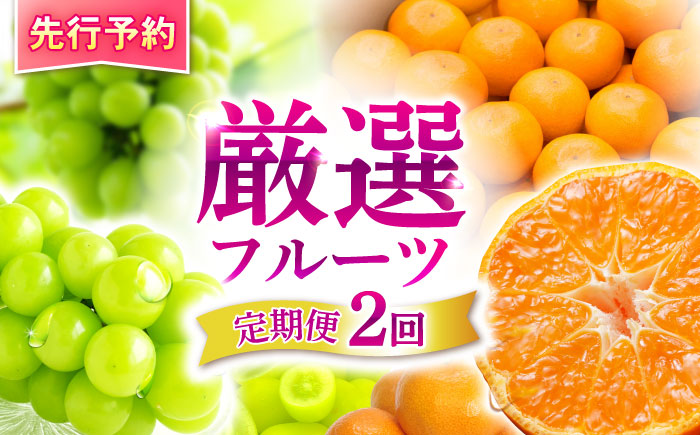 【2回定期便】※【2026年シーズン発送／先行予約】フルーツ定期便(シャインマスカット 約1.3kg(2～3房) / 温州みかん(10kg) 家庭用 / フルーツ定期便 果物定期便 シャインマスカット みかん / 諫早市 / 肥前グローカル株式会社 [AHDI012]