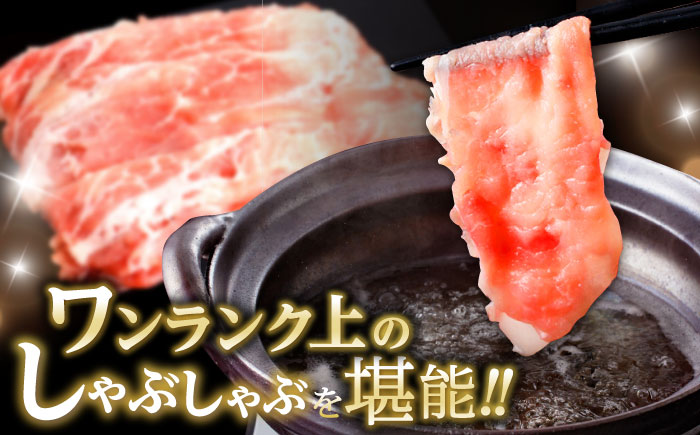 諫美豚プレミアム100 モモ肉 しゃぶしゃぶ用 1.2kg（300g×4P） / 豚肉 ぶたにく もも モモ もも肉 豚モモ しゃぶしゃぶ 小分け / 諫早市 / 株式会社土井農場 [AHAD070]