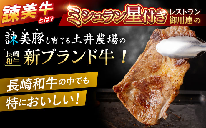 【特Aのブランド米で育てた】諫美牛 肩ロースステーキ 400g(200g×2) / 牛肉 ぎゅうにく 和牛 肉 焼肉 国産 ロース ろーす ステーキ すてーき / 諫早市 / 株式会社土井農場 [AHAD099]