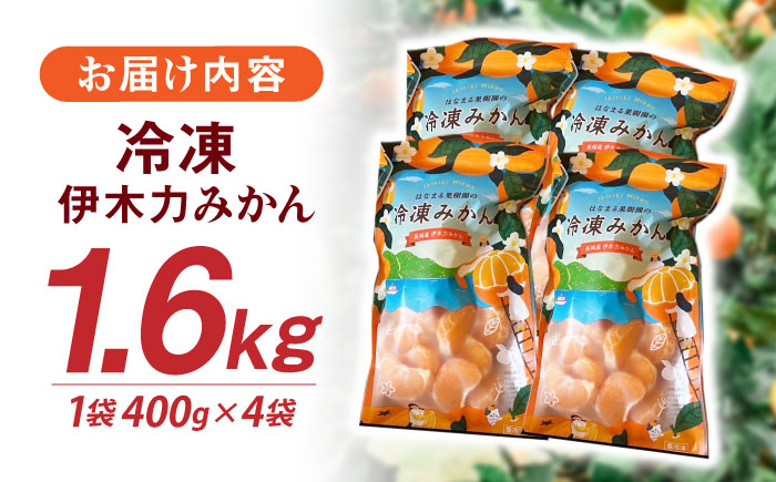 【先行予約】冷凍 伊木力みかん 4袋セット / みかん ミカン 蜜柑 冷凍みかん 伊木力みかん 冷凍 / 諫早市 / 山野果樹園 [AHCF006]