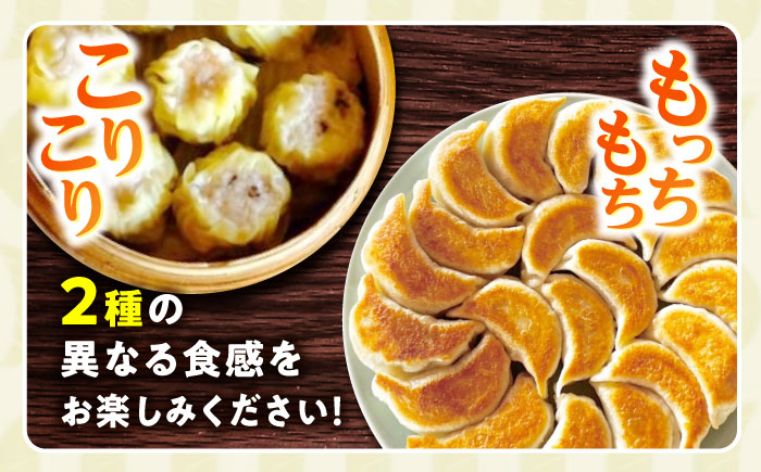 大容量 手作り点心2種セット / 焼餃子45個、焼売35個 / ギョウザ ぎょうざ 餃子 焼餃子 シュウマイ しゅうまい 焼売 / 諫早市 / 餃子のかわしも [AHBM002]