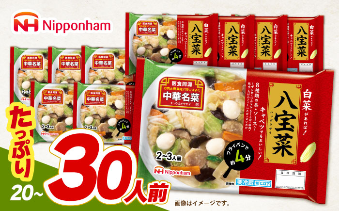 中華名菜 八宝菜 (2～3人前) 10個セット / 中華 八宝菜 惣菜 冷蔵 簡単調理 晩御飯 フライパン調理 ワンパンメニュー / 諫早市 / 日本ハムマーケティング株式会社 [AHAL020]