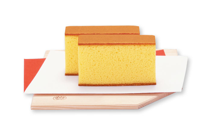 福砂屋 カステラ小切れ1号2本入 / カステラ かすてら カット済み ざらめ おやつ 福砂屋 ふくさや 長崎 銘菓 贈答 / 諫早市 / 福砂屋 [AHDN002]