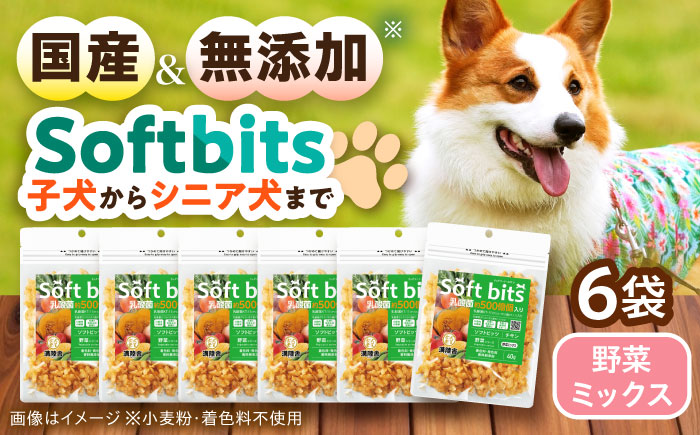 Softbits ドッグフード 野菜ミックス（40g×6P）/ ドッグフード 犬 いぬ ドッグ おやつ ペットフード / 大村市 / サポート [ACAM021]