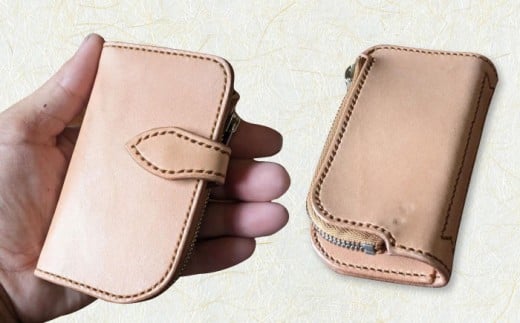 多機能 キーケース  / 牛革 小銭入れ カード入れ 革製品 / 大村市 / 銀職庵水主[ACZH004]