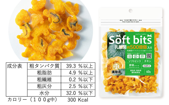 Softbits ドッグフード かぼちゃ（40g×6P）/ ドッグフード 犬 いぬ ドッグ おやつ ペットフード / 大村市 / サポート [ACAM018]