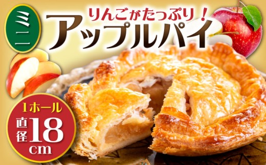 【年内発送】【到着日指定必須】ミニ アップルパイ 直径18cm 1ホール りんご パイ 洋菓子 スイーツ 大村市 大又農園野の実 [ACZO002]