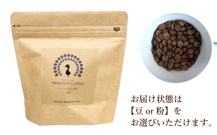 浅煎り 雲南コーヒー 2種 計200g / ピーコックコーヒー スペシャリティコーヒー 珈琲 / 大村市 / サニーサイドファクトリー [ACCK001]