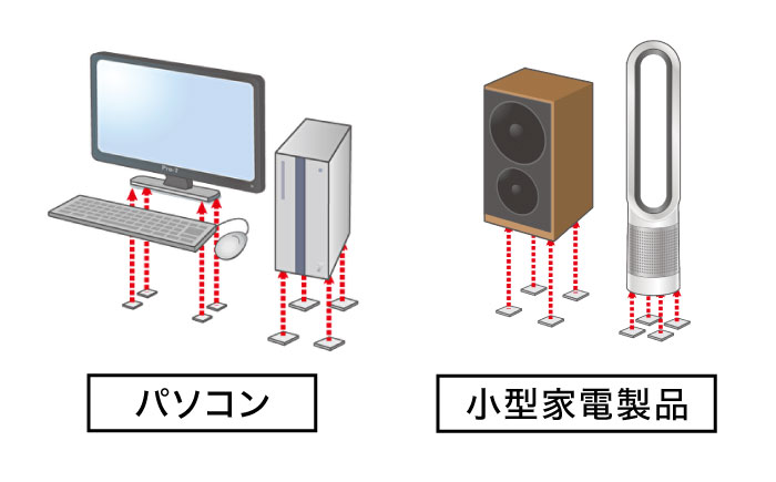 耐震スターターセット　スタンダード耐震マット（30ｍｍ角ｘ4枚）＋ 耐震マット専用剥がし剤（60ml）防災用品　地震対策　耐震　転倒防止　プロセブン　家具固定　プロセブン [ACBX012]