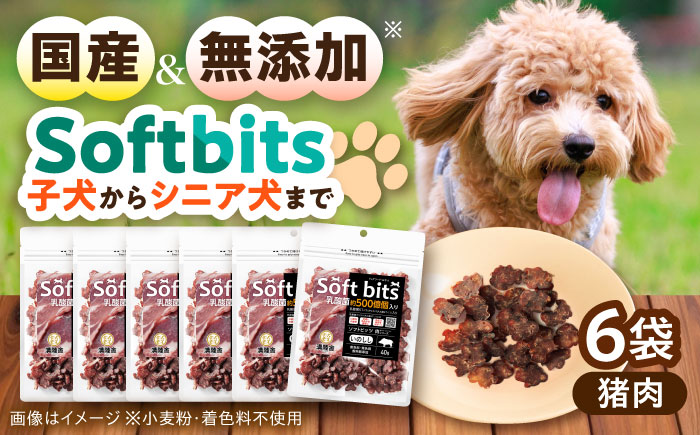 Softbits ドッグフード いのしし（40g×6P）/ ドッグフード 犬 いぬ ドッグ おやつ ペットフード / 大村市 / サポート [ACAM006]