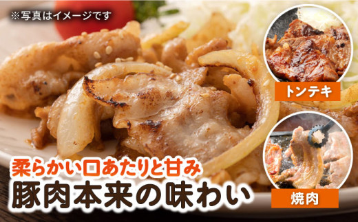 【12回定期便】ナルちゃんファーム豚肉焼肉セット 毎月1kg / 豚肉 豚ロース モモ バラ 焼肉 / おおむら夢ファームシュシュ [ACAA341]