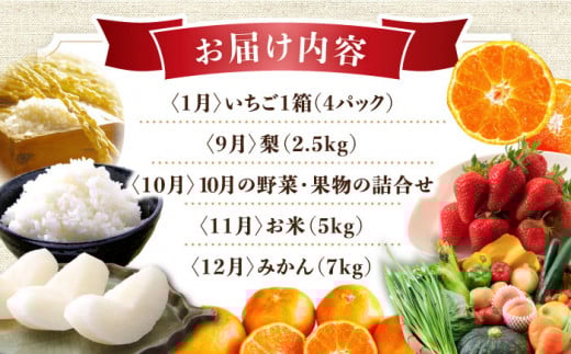 【5回定期便】旬の農産物 梨コース / 野菜 やさい 果物 くだもの フルーツ ふるーつ 産地直送 なし 梨 ナシ 農産物 フルーツ定期便 / 大村市 / おおむら夢ファームシュシュ[ACAA121]