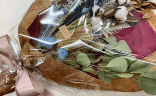 ドライフラワー SWAG スワッグ Lサイズ / 花束 インテリア 新生活 / 大村市 / アトリウム琴花園[ACZZ003]