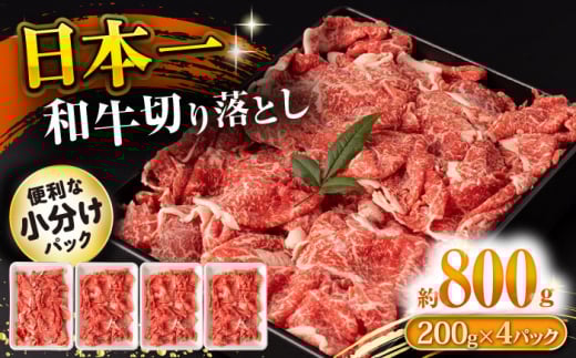 長崎和牛 切り落とし肉 800g / 牛肉 切り落とし 切落し きりおとし すき焼き すきやき しゃぶしゃぶ 小分け / 大村市 / おおむら夢ファームシュシュ[ACAA141]
