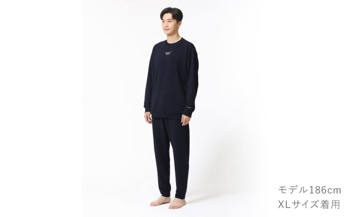 BAKUNE スウェット メンズ 長袖 上下 疲労回復 リカバリー ウェア　【 ネイビー / Mサイズ 】　/ テンシャル bakune パジャマ リカバリーウェア 疲労回復 スウェット / 大村市 / 株式会社TENTIAL [ACAD058]