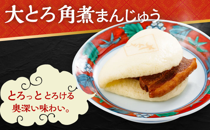 【6回定期便】角煮 まんじゅう 3種 食べくらべ セット 計48個（箱）/角煮まん おやつ 長崎 角煮 饅頭 / 大村市 / 岩崎本舗[ACAH064]
